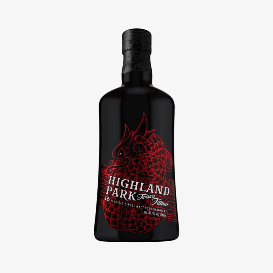 Highland Park Twisted Tattoo 16 Jahre Single Malt Scotch Whisky 46,7% Vol. 0,7l in Geschenkbox