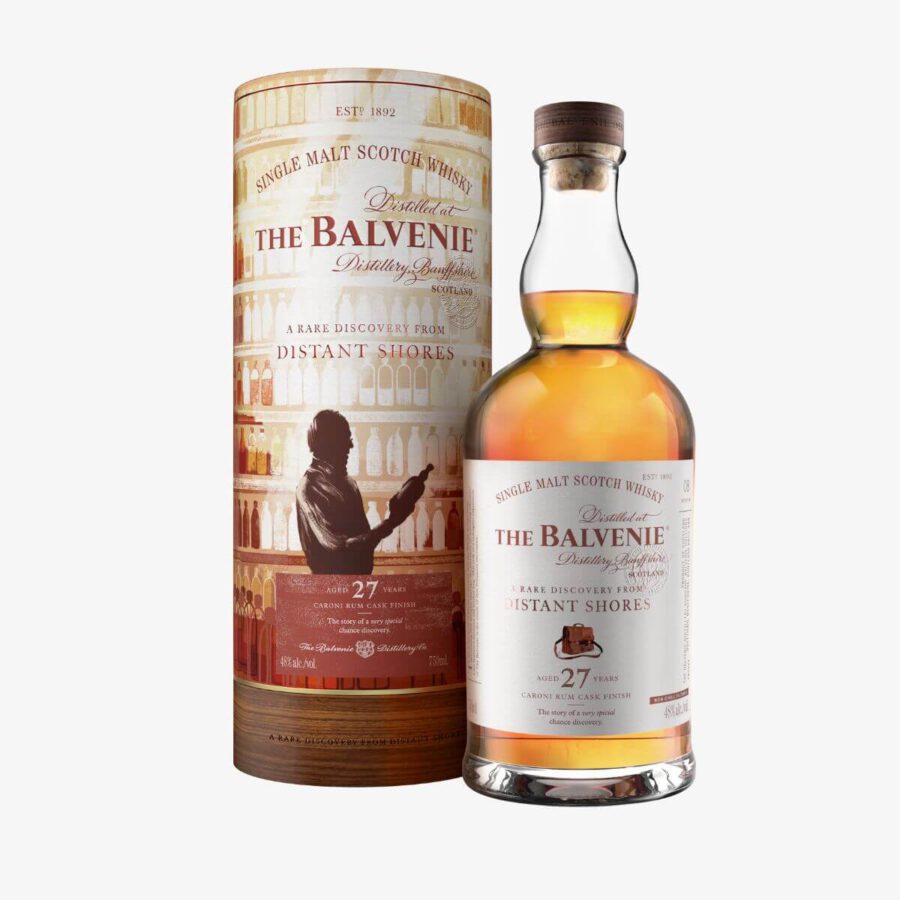 The Balvenie Stories 27 Years Old A Rare Discovery from Distant Shores 48% Vol. 0,7l in Geschenkbox