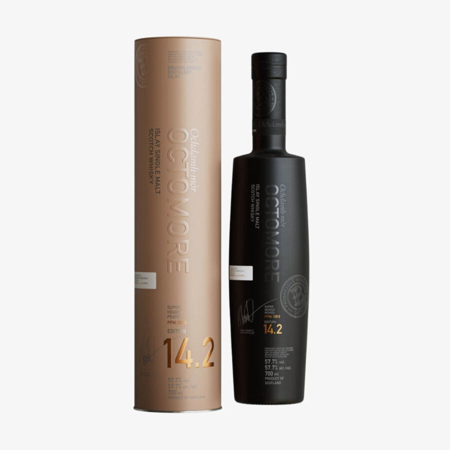 Octomore 14.2 Super Heavily Peated Islay Single Malt 57,7% Vol. 0,7l in Tinbox