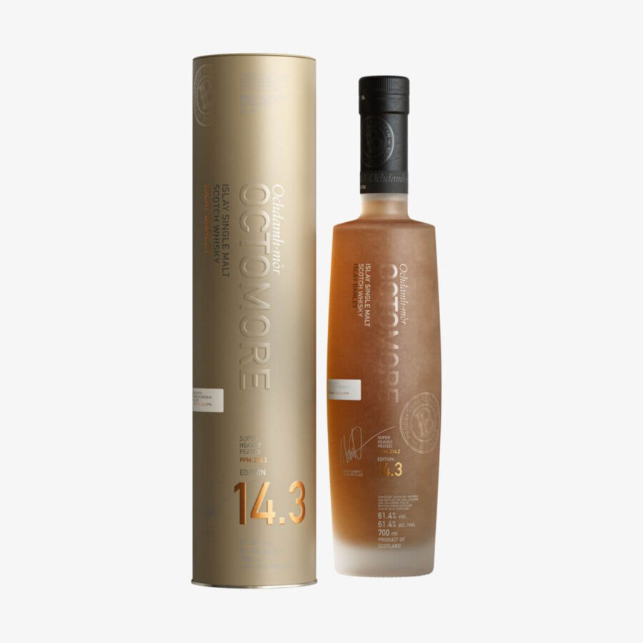 Octomore 14.3 Super Heavily Peated Islay Single Malt 61,4% Vol. 0,7l in Tinbox