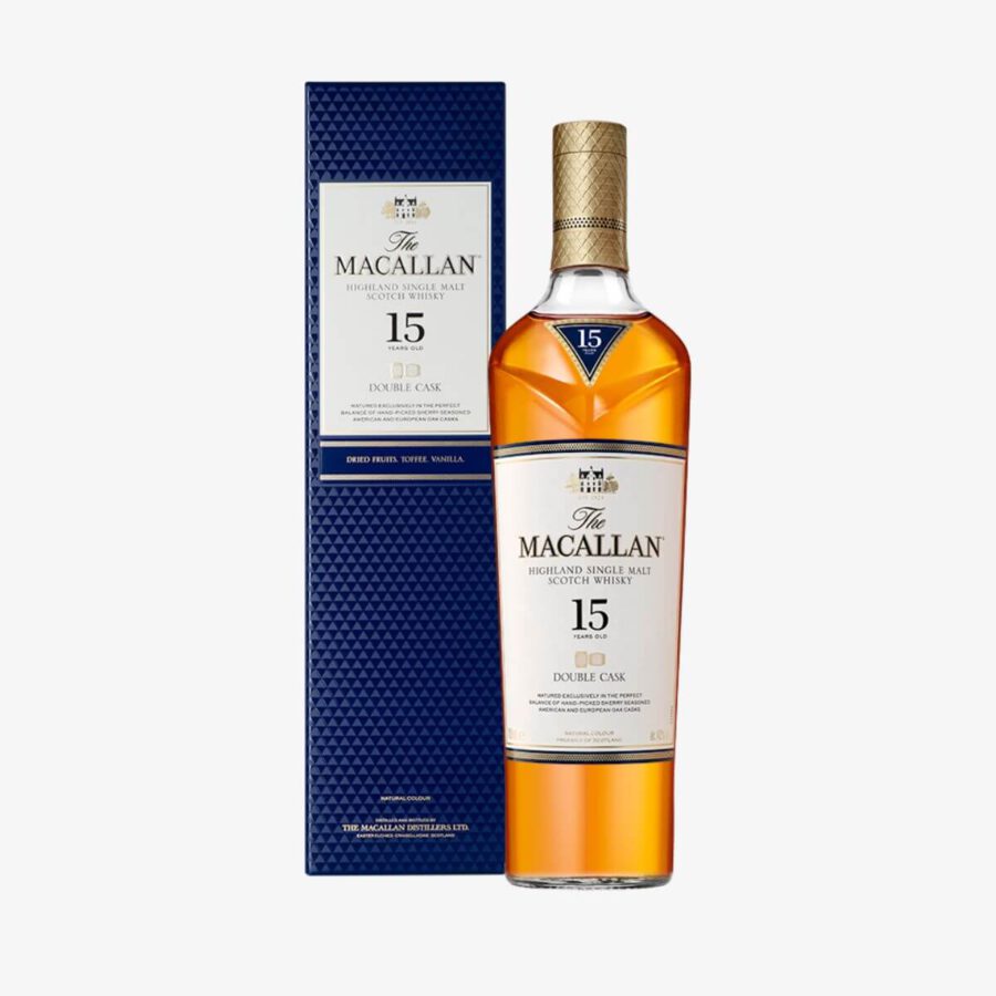 The Macallan Double Cask 15 Jahre Highland Single Malt Scotch Whisky 43% Vol. 0,7l in Geschenkbox