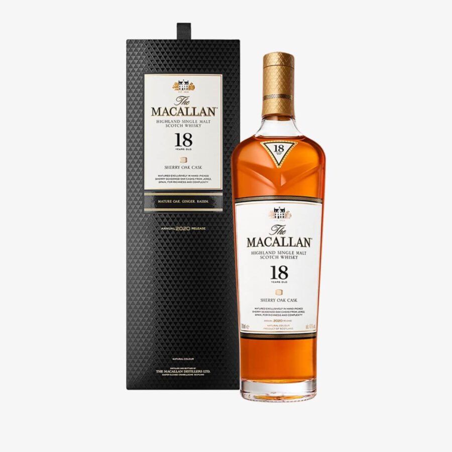The Macallan Sherry Oak 18 Jahre 2024 Highland Single Malt Scotch Whisky 43% Vol. 0,7l in Geschenkbox