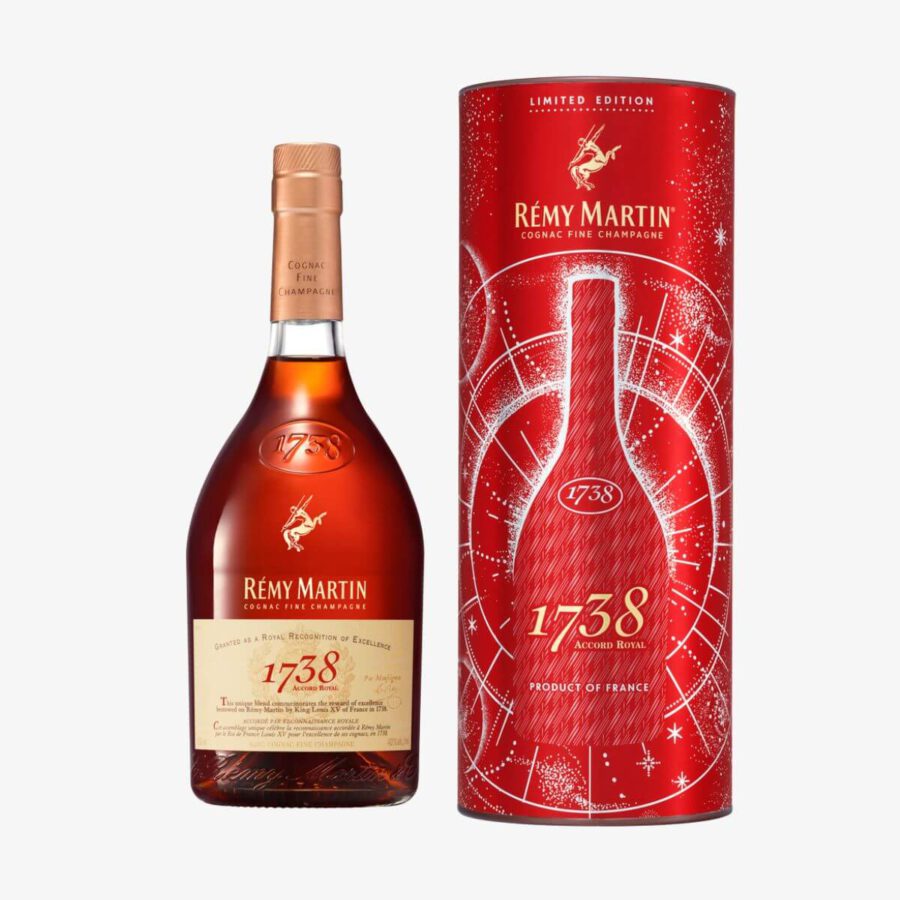 Rémy Martin 1738 Accord Royal Festive Holiday Collection 2024 Limited Edition Cognac 40% Vol. 0,7l in Geschenkbox