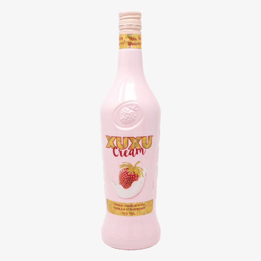 XUXU Cream Likör mit Vodka & Strawberry 15% Vol. 0,7l