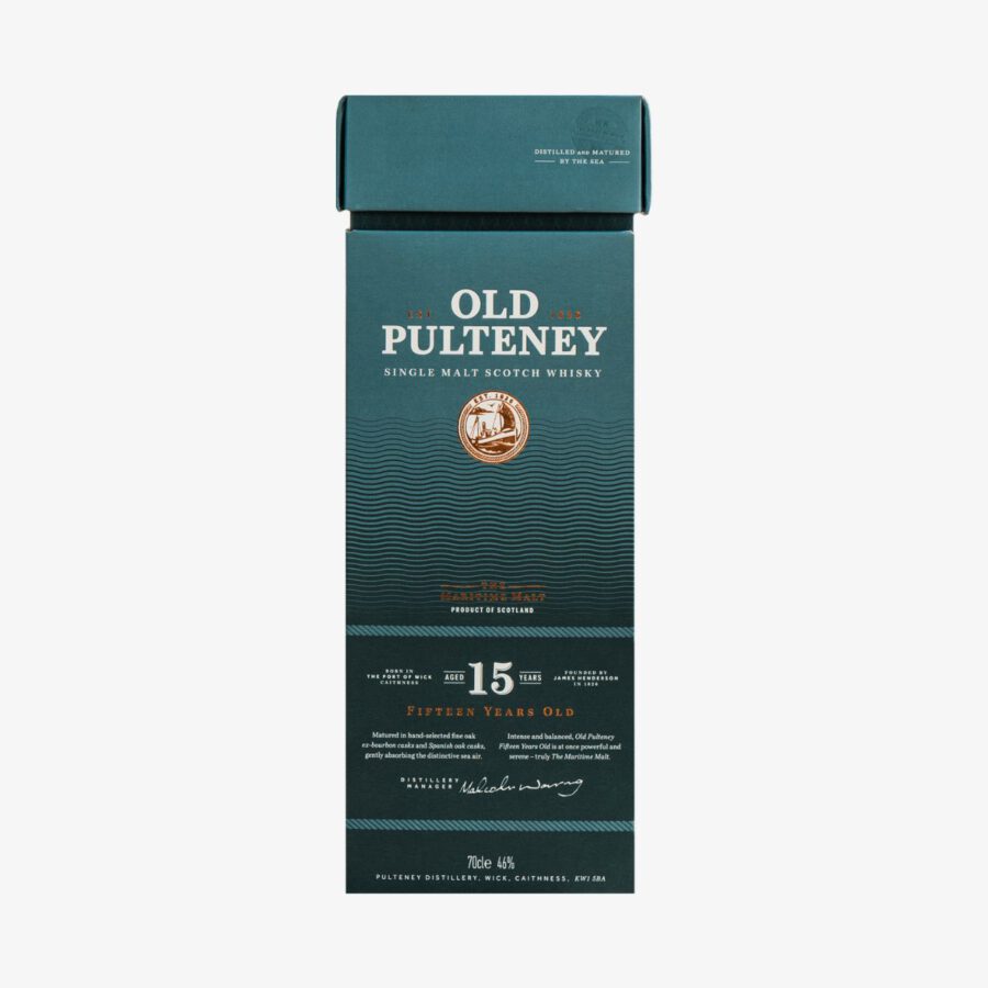 Old Pulteney 15 Years Old Single Malt Scotch Whisky 46% Vol. 0,7l in Geschenkbox