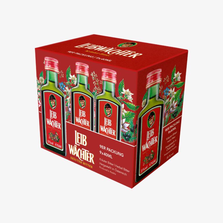 Leibw&auml;chter Kr&auml;uterbitter 35% Vol. 9x0,04l