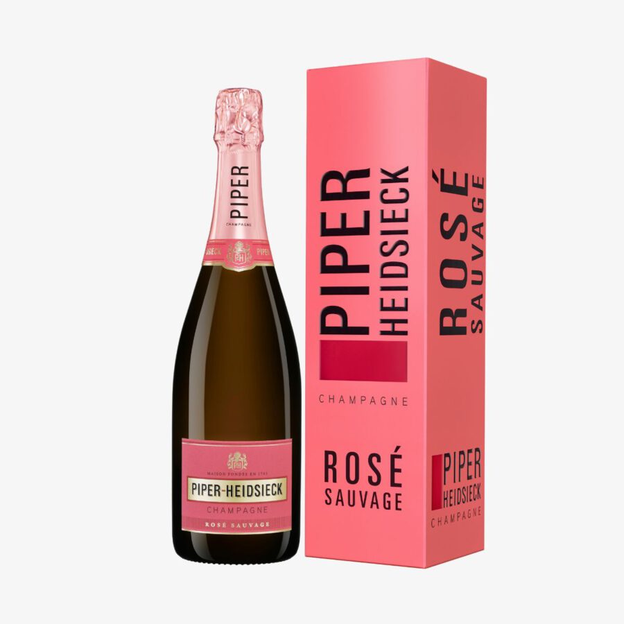 Piper Heidsieck Rosé Sauvage Champagner 12% 0,75l in Geschenkverpackung