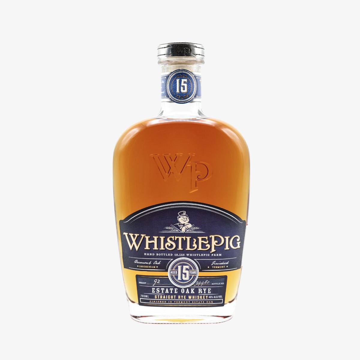 Whistle-Pig-15-Flasche WhistlePig 15 Years Old ESTATE OAK RYE Whiskey 46% Vol. 0,7l in Geschenkbox