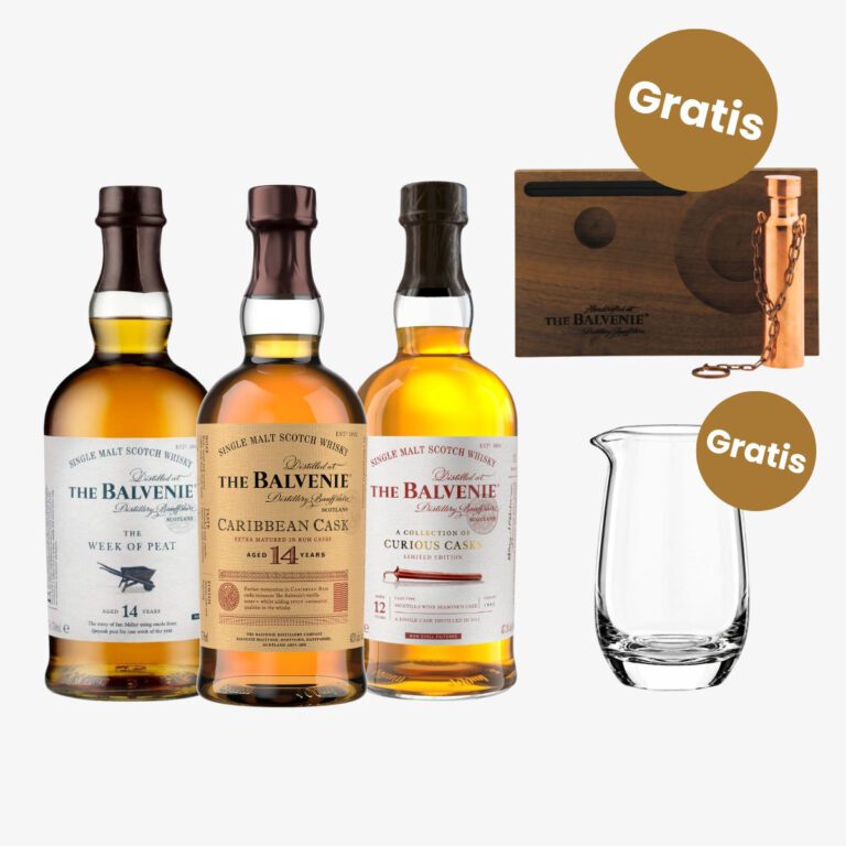 The Balvenie Geschenkset "Smoke & Spice" inkl. Copper Dog, Display Tray und Wasserkaraffe 40-48,3% vol. 2,1l