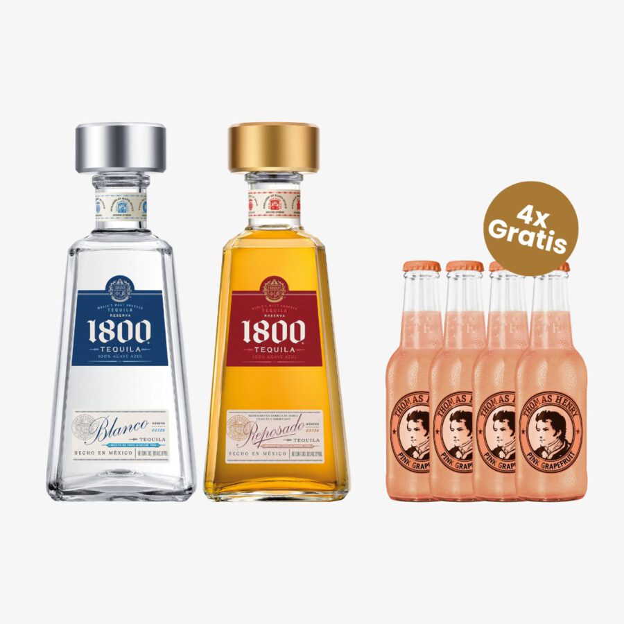 Paloma Cocktail Bundle Small 1800 Tequila 38% Vol 2,2l
