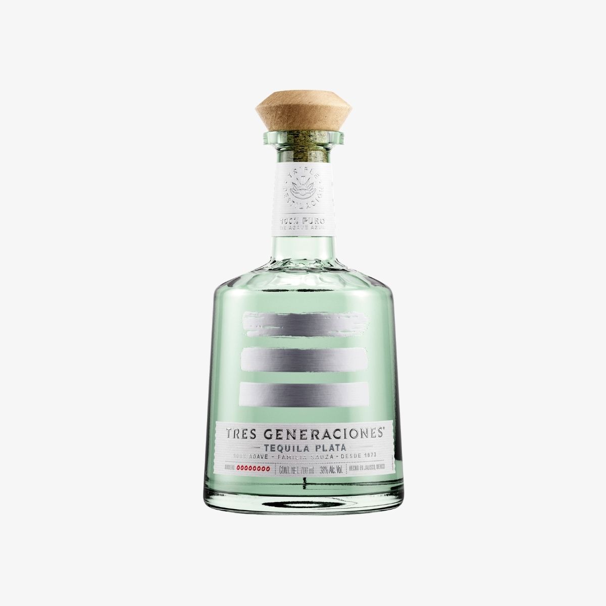 Tres-Generaciones-Tequila-Plata-100%-Puro-De-Agave-Azul-38%-Vol Sauza Tres Generaciones Plata
